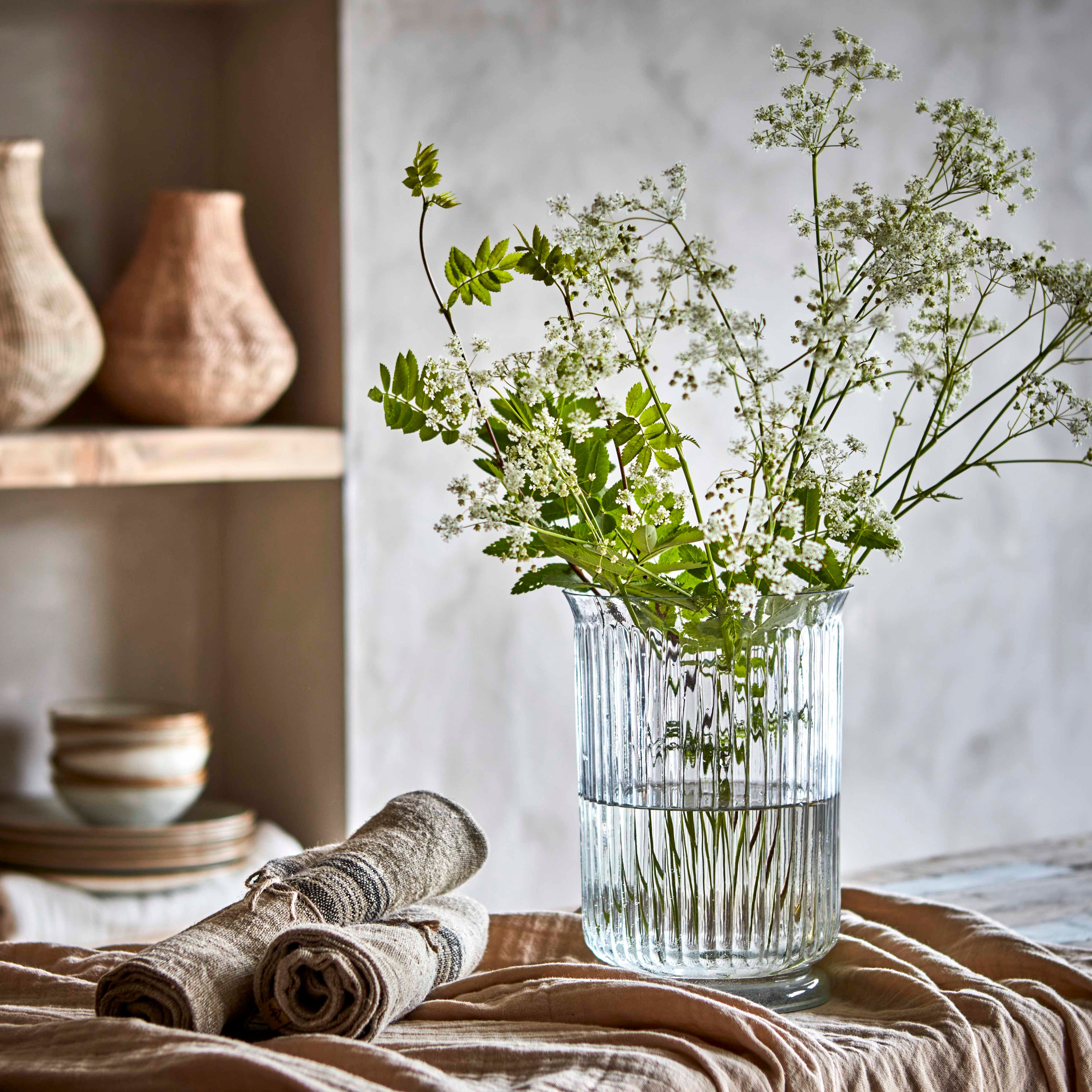 Jarrón Betty vidrio claro