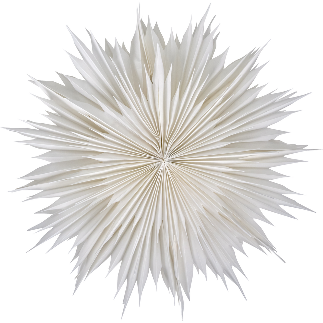 Estrella de papel blanco roto