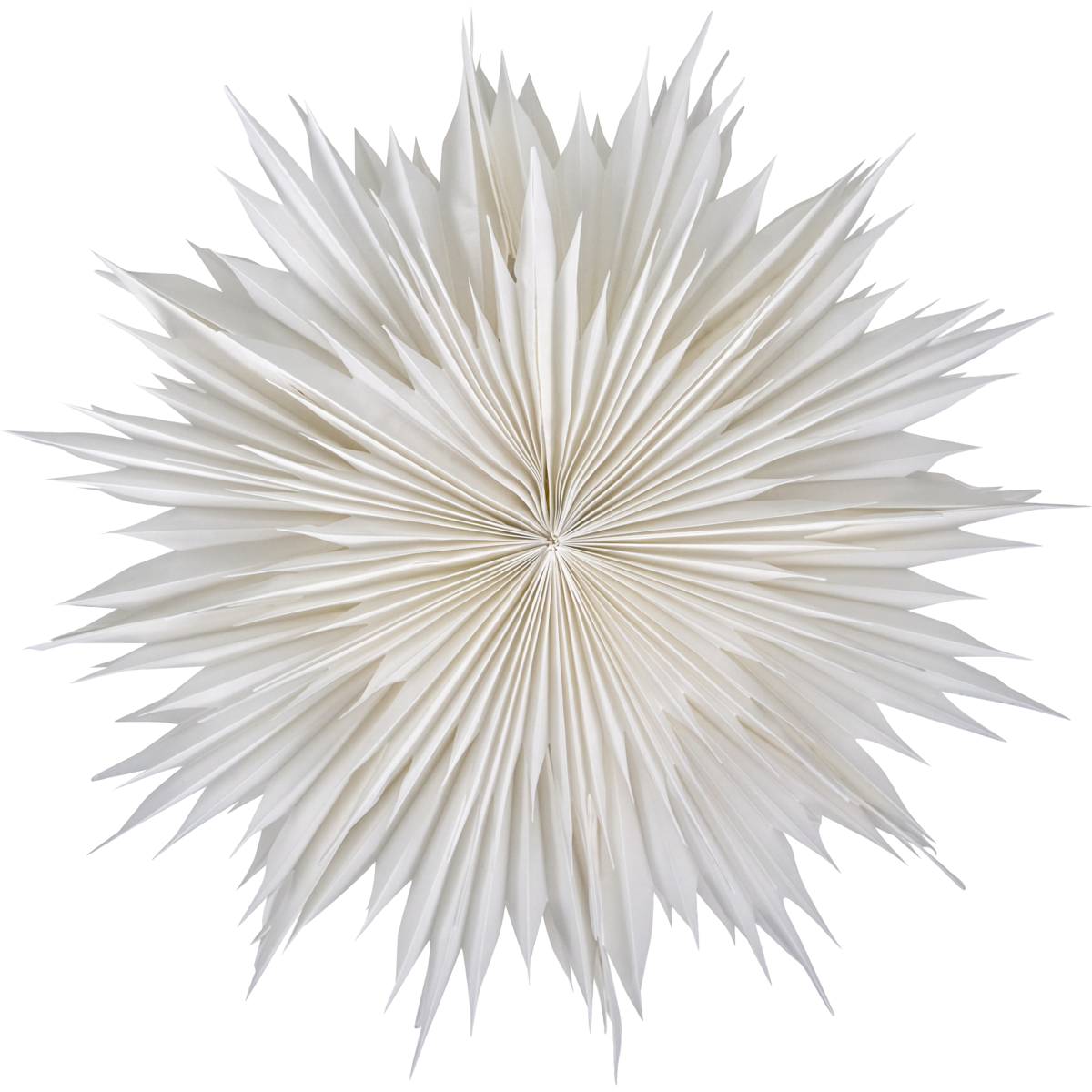 Estrella de papel blanco roto