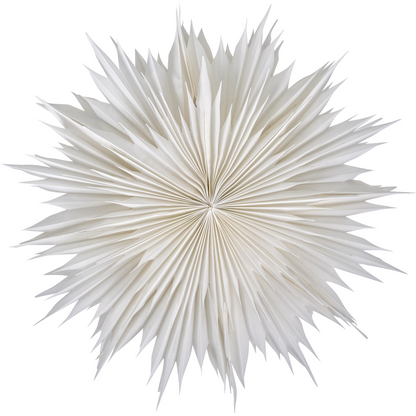 Estrella de papel blanco roto