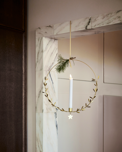 Portavelas “Mistel” de latón