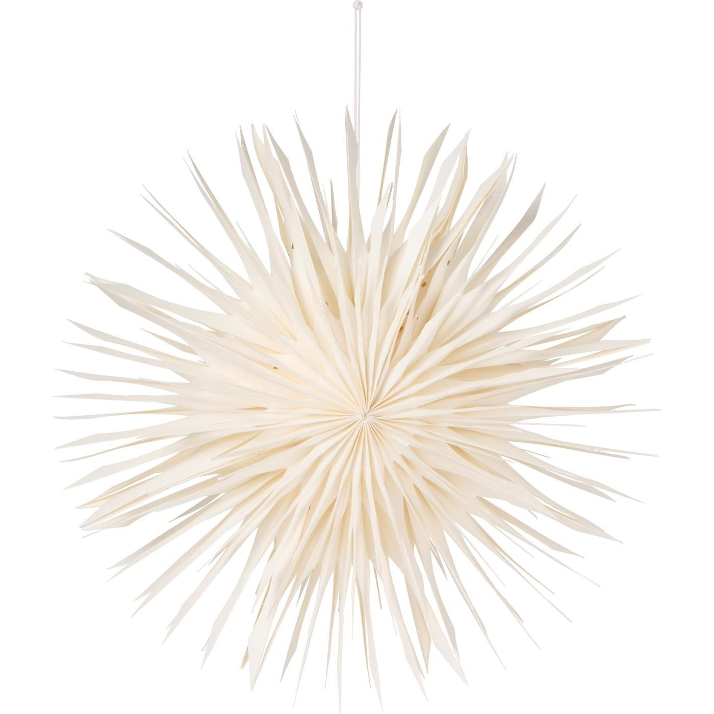 Estrella de papel color crema, 50 cm