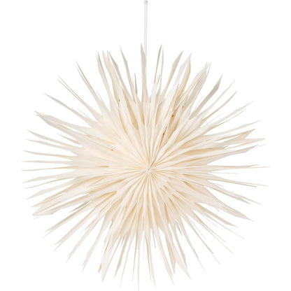 Estrella de papel color crema, 50 cm