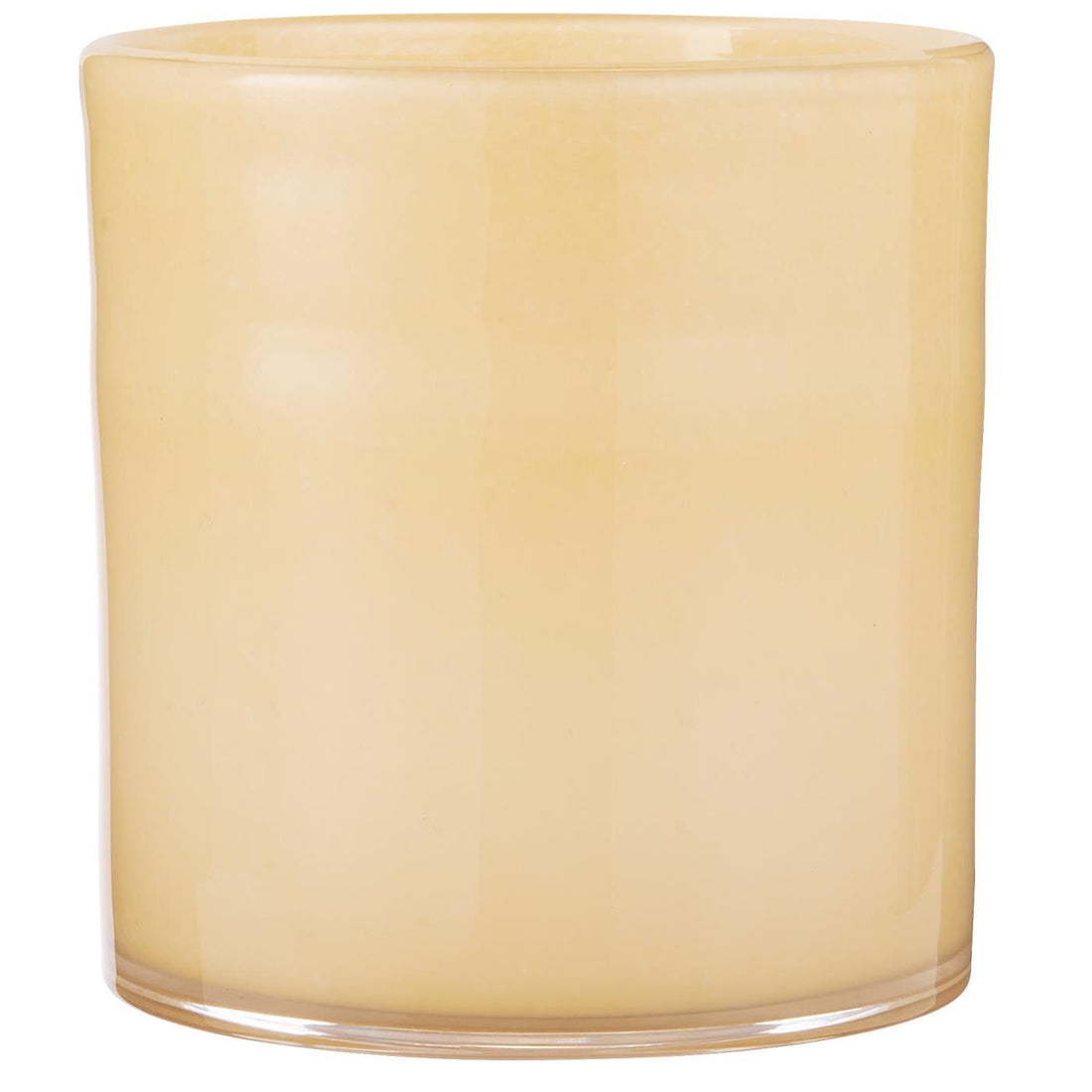 Maceta Venecia de vidrio opal amarillo, pequeño – Ib Laursen