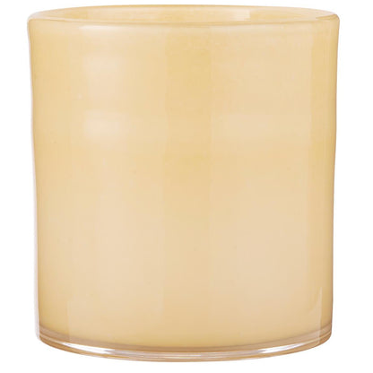 Maceta Venecia de vidrio opal amarillo, pequeño – Ib Laursen