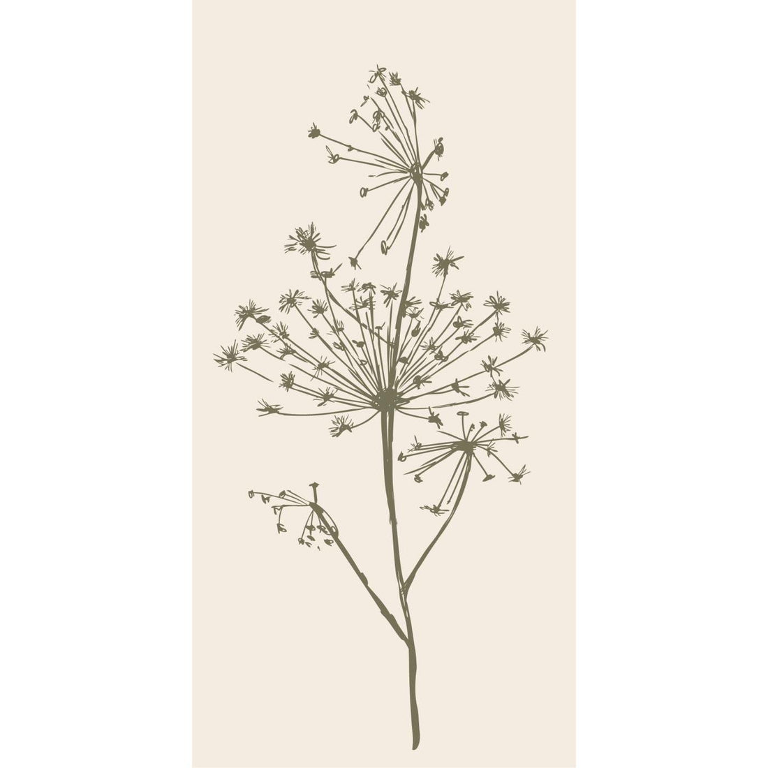 Servilletas de papel con motivo floral verde, estilo escandinavo, Ib Laursen