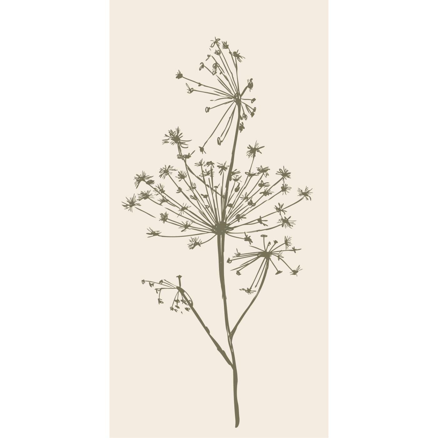 Servilletas de papel con motivo floral verde, estilo escandinavo, Ib Laursen