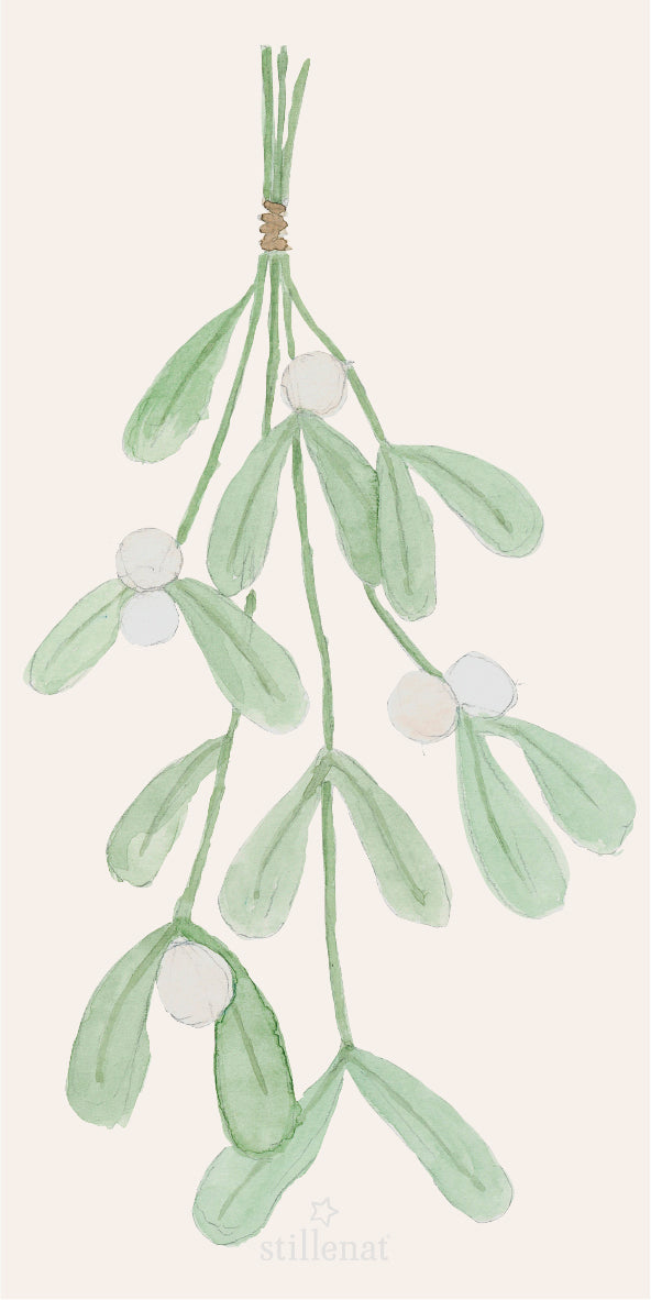 Servilletas motivo muérdago