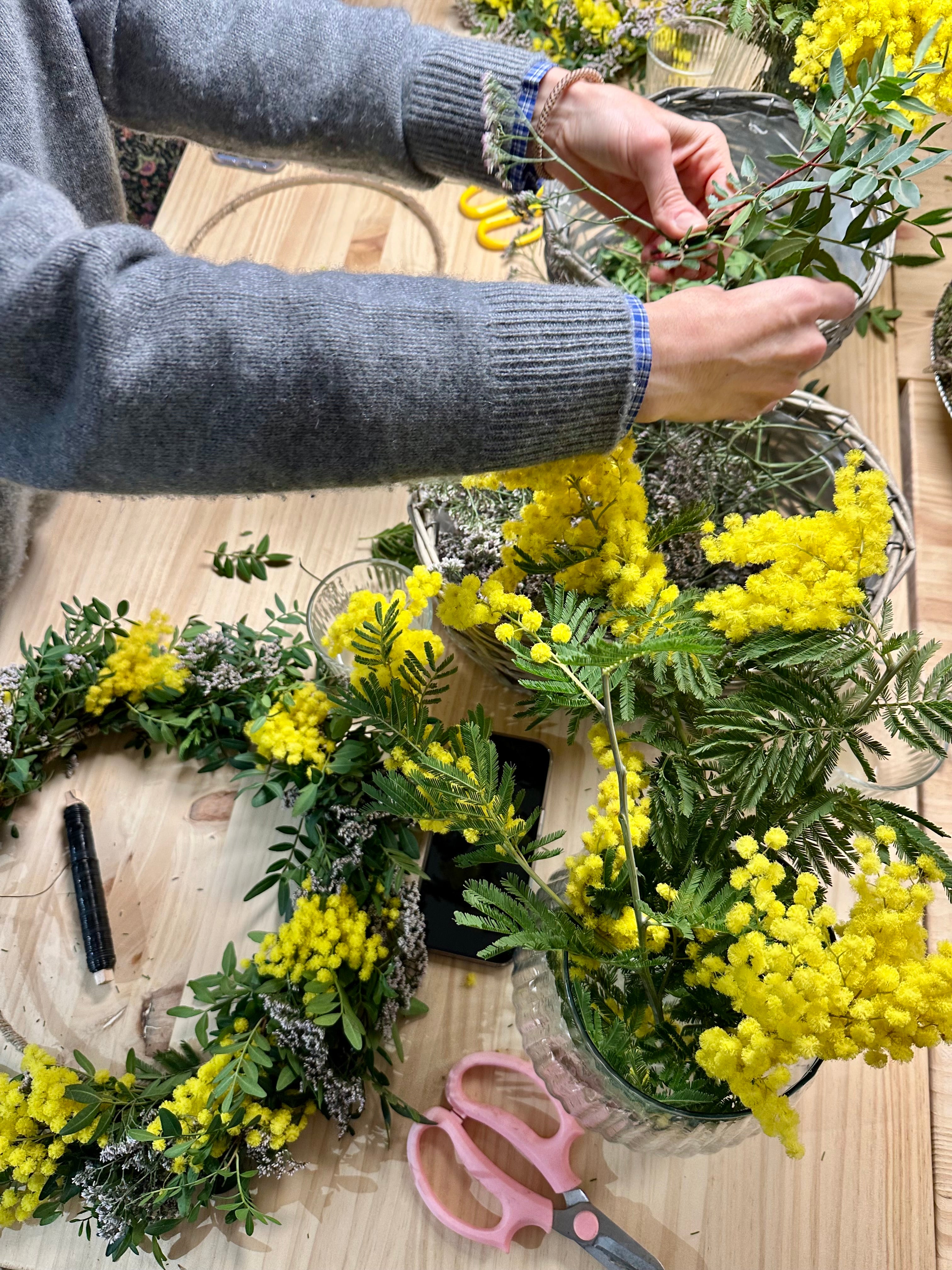 Taller Corona de mimosa - 5 de marzo 2026