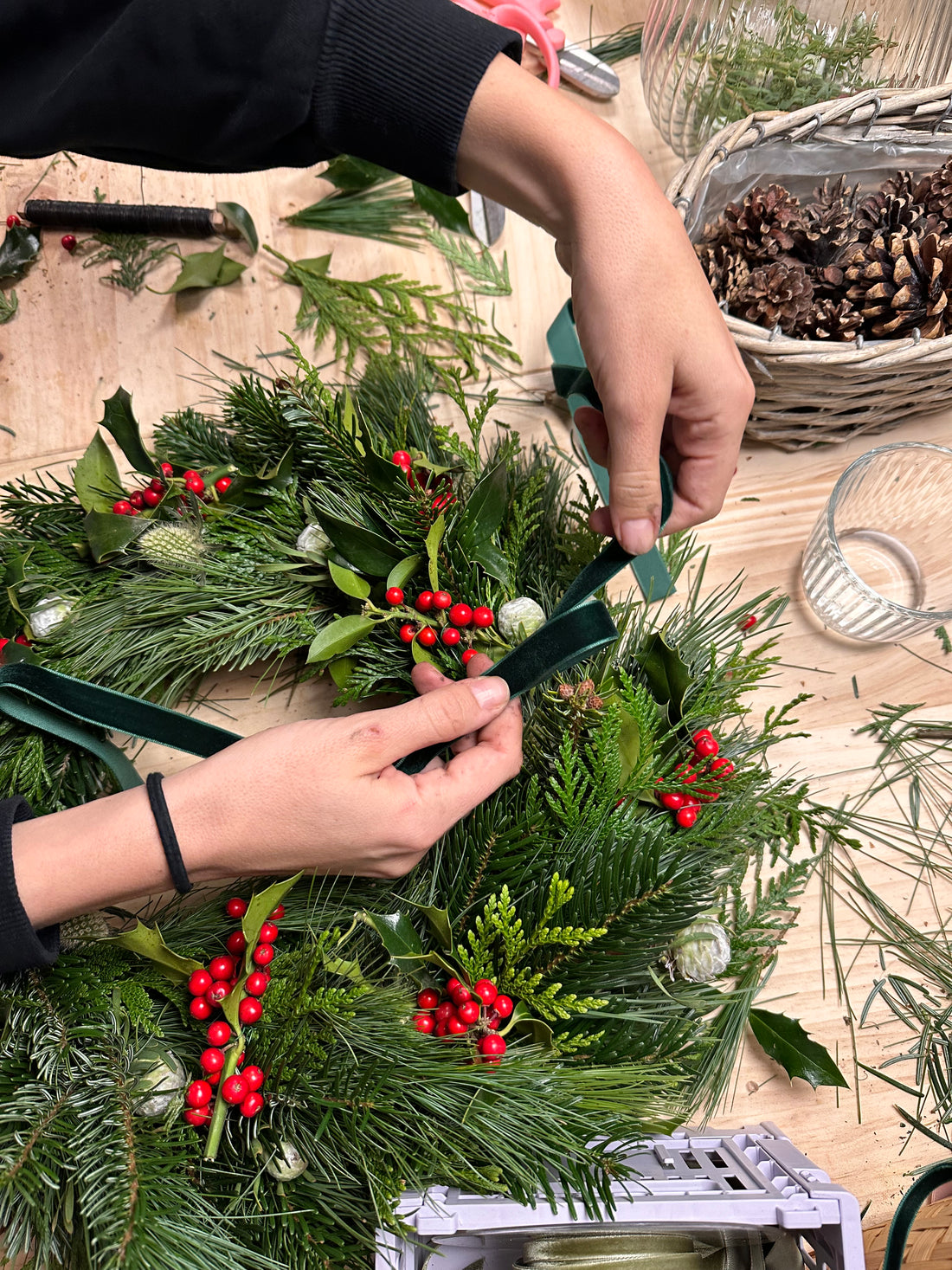 Taller de Coronas de Navidad