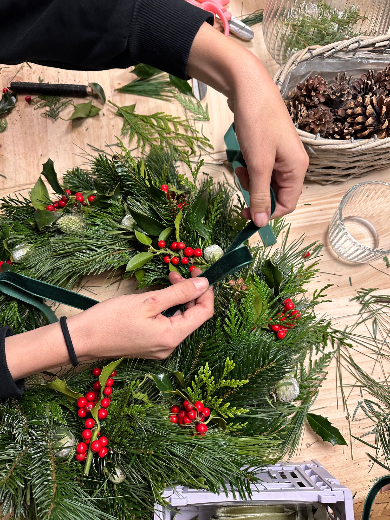 Taller de Coronas de Navidad
