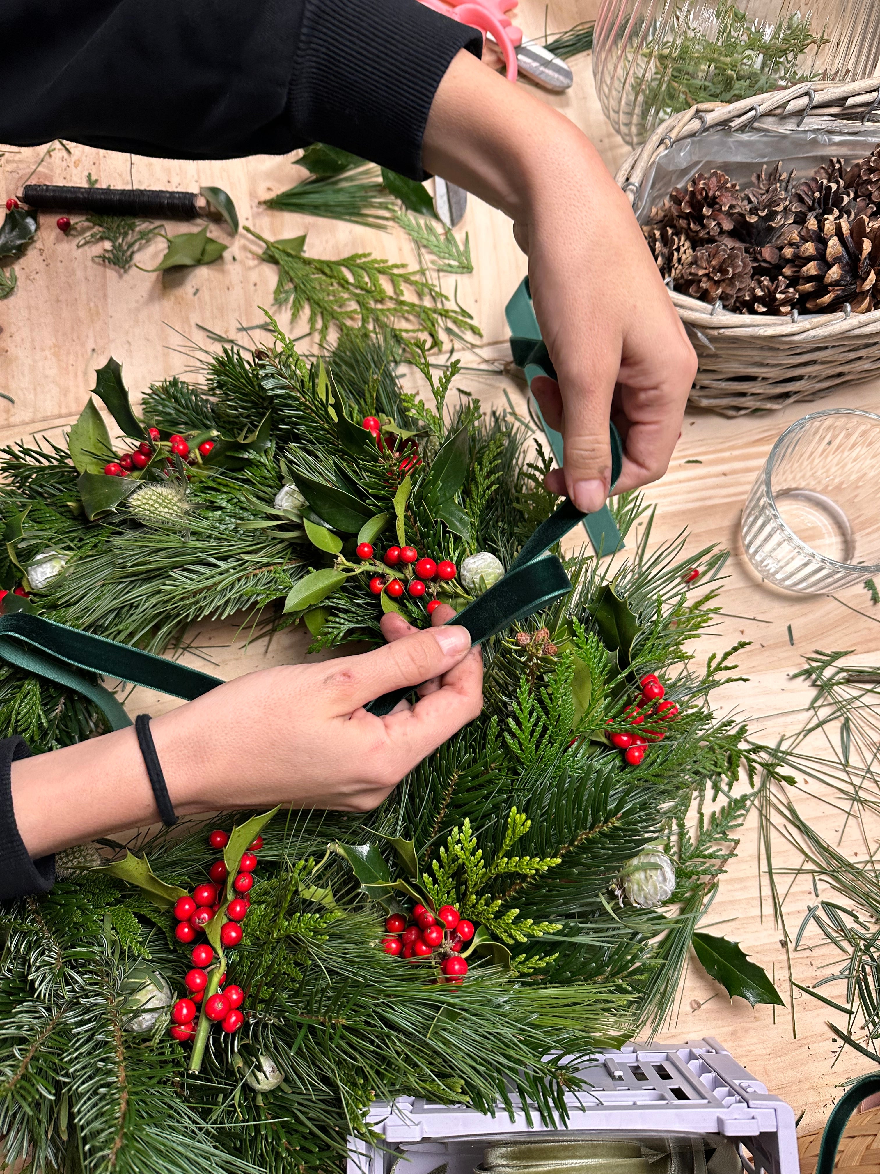Taller de Coronas de Navidad