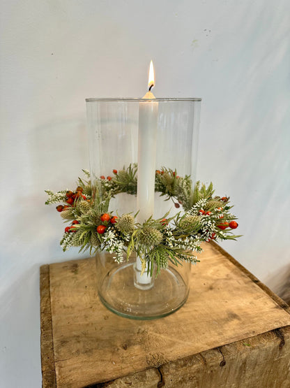Portavelas de vidrio pequeño (para velas de 2,2 cm)